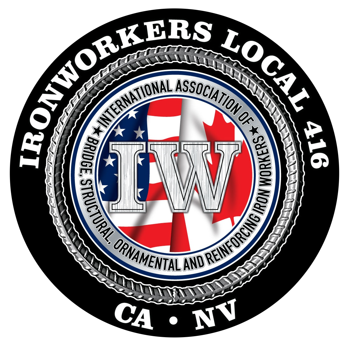 Logo for the organization Ironworkers Local 416 for Eunisses Hernandez