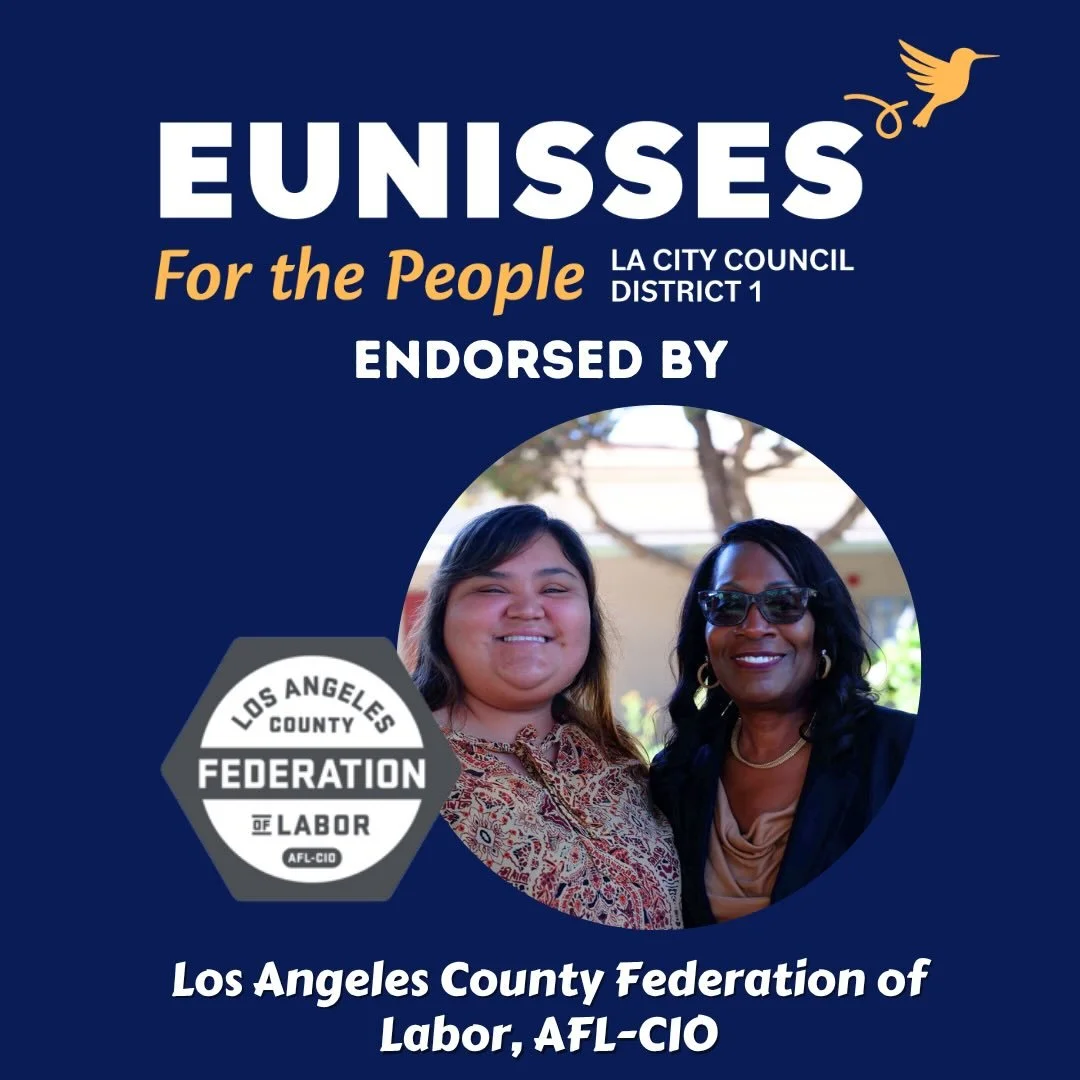 🚨ENDORSEMENT ALERT🚨

Today, I&rsquo;m honored to share that the Los Angeles County Federation of Labor has joined our people-powered movement. Labor is the backbone of the movement for racial, economic, and immigrant justice in this city. Workers a