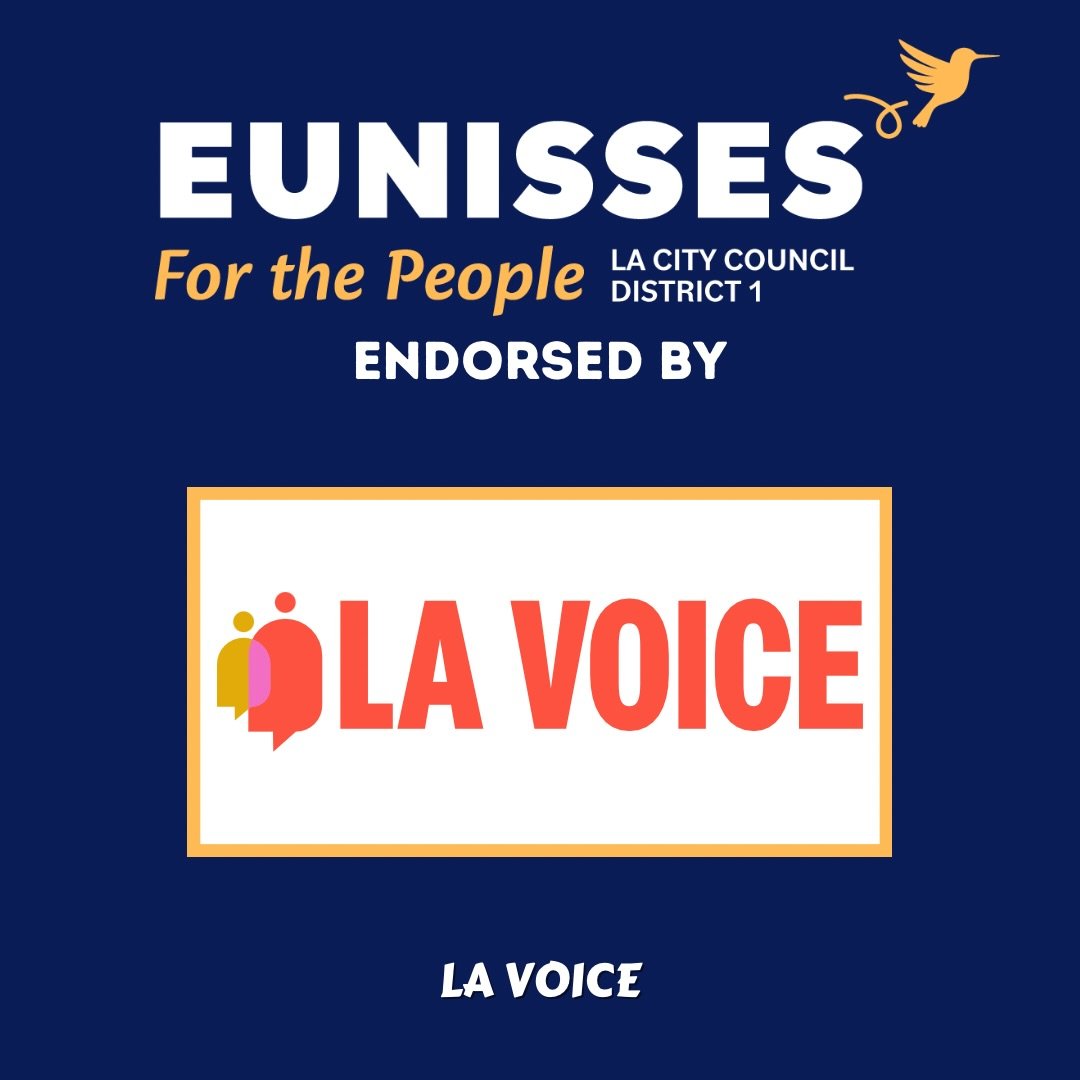 Proud to be endorsed by @la__voice 💛
LA Voice brings people together across race, faith, and neighborhood, and at a moment like this, collective action matters more than ever. I&rsquo;m honored to stand with them as we fight for dignity, equity, and