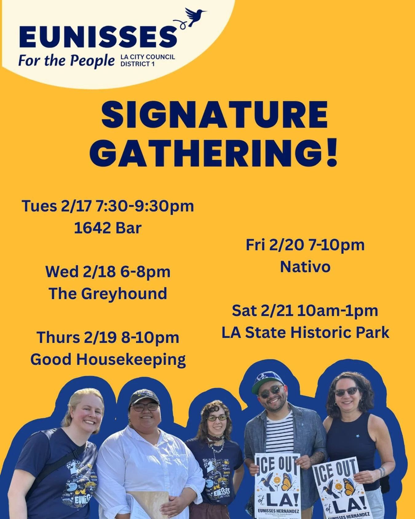 We&rsquo;re well on our way to collecting the signatures we need to get on the ballot but we need your help to make it across the finish line! Pull up this week if you&rsquo;re a CD1 voter and sign our petition! ⬇️

Tuesday 2/17 7:30-9:30 pm at 1642 