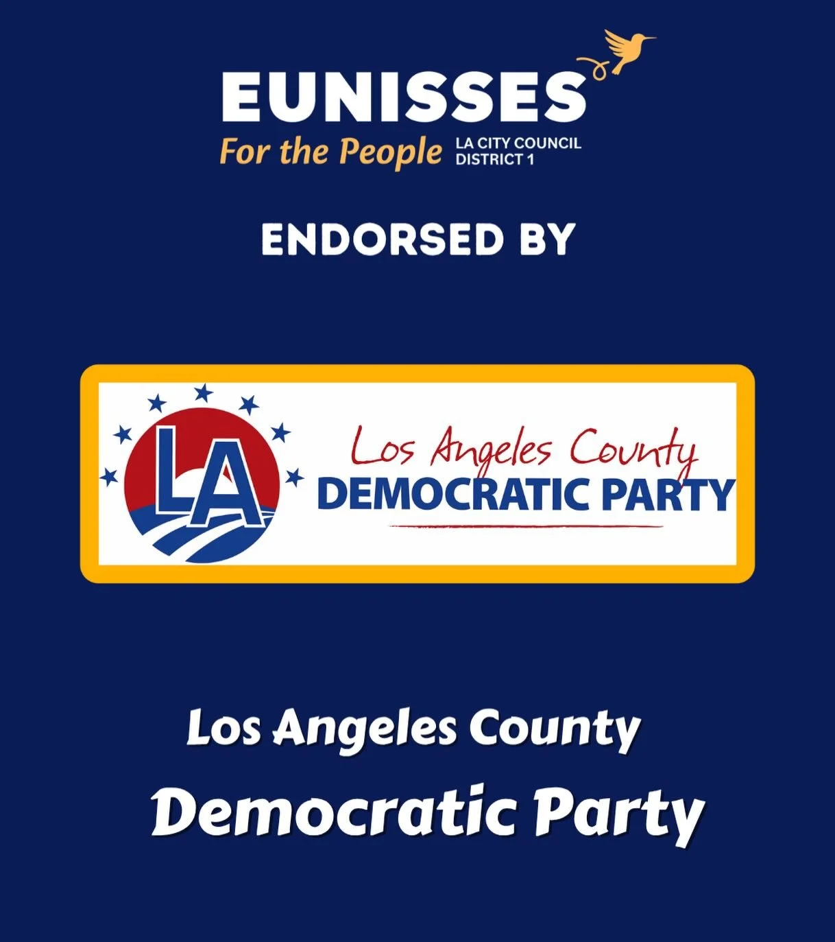 🚨ENDORSEMENT ALERT 🚨 Today, I&rsquo;m thrilled to announce that I have officially earned the endorsement of the Los Angeles County Democratic Party! 🥳 ✨

At a time when working families are being pushed to the brink, and fearmongering and lies are