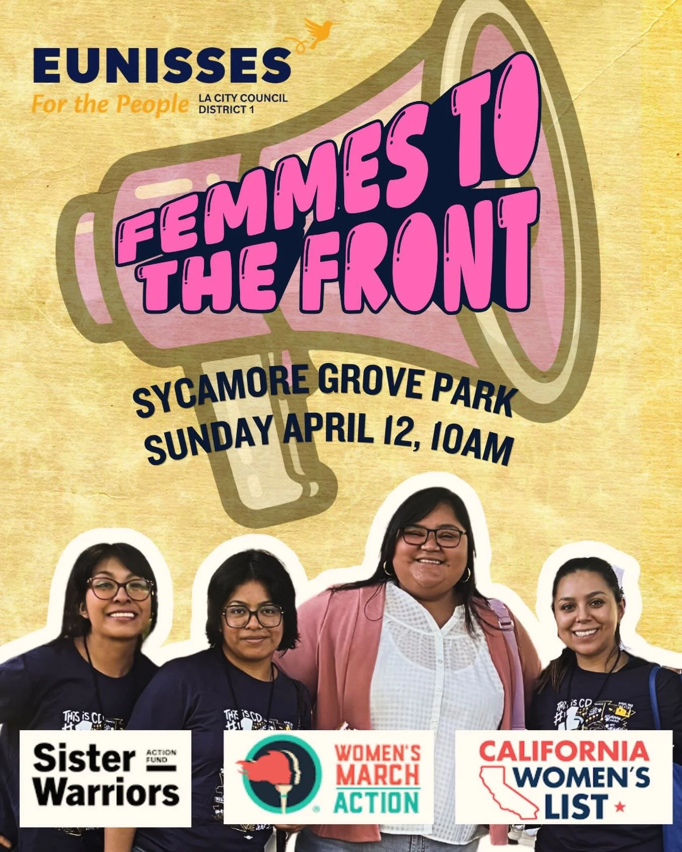 CALLING ALL CHINGONAS 📢📢📢

Women&rsquo;s History Month may be over but on our campaign, we celebrate fierce femmes 365 days a year. Come through to Sycamore Grove Park this Sunday, April 11 at 10am and join us as we knock doors with some of LA&rsq