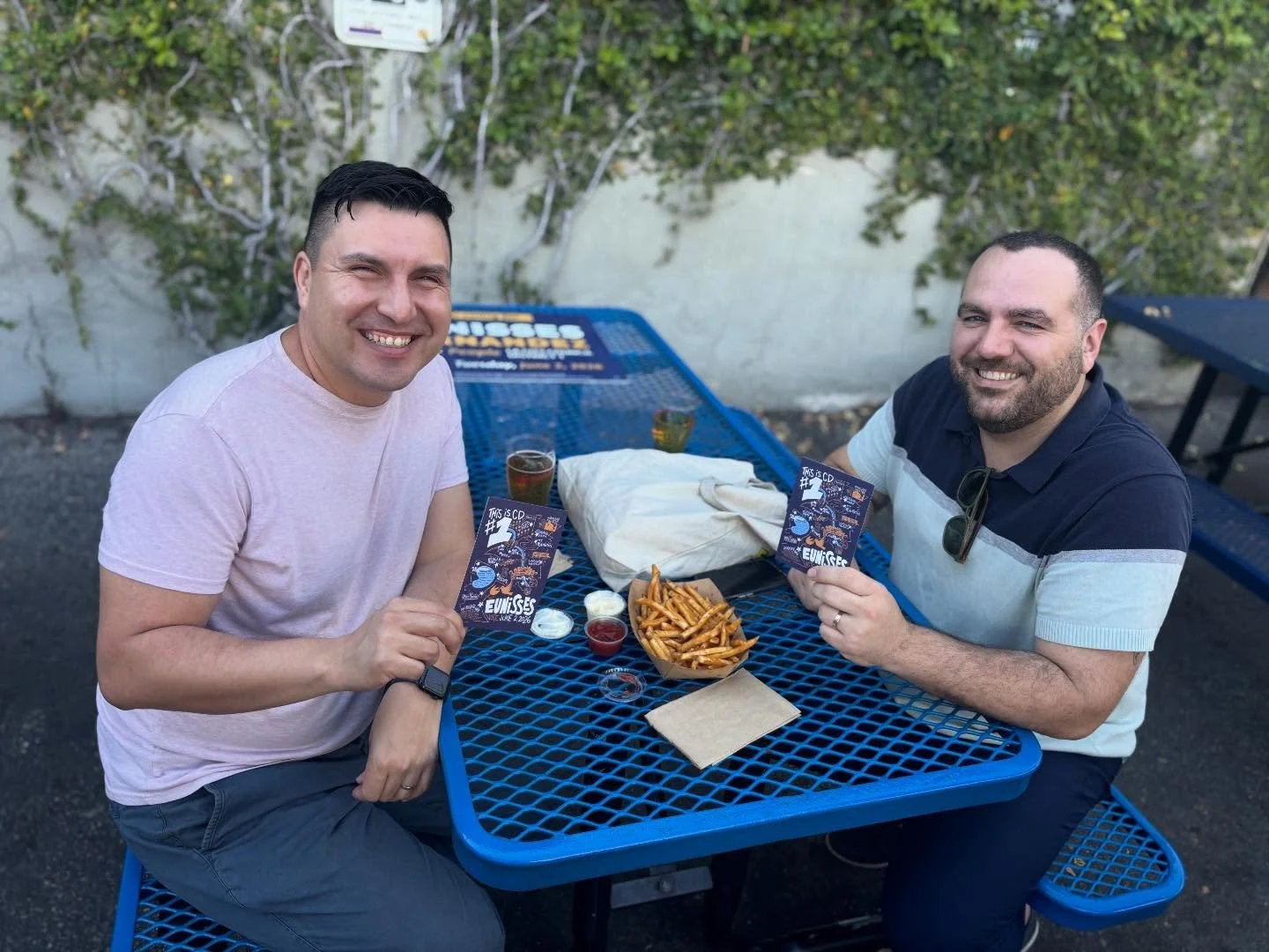 We out here at @thehermosillo postcarding with @marissaroy_la tonight! Just getting set up &mdash; come thru!