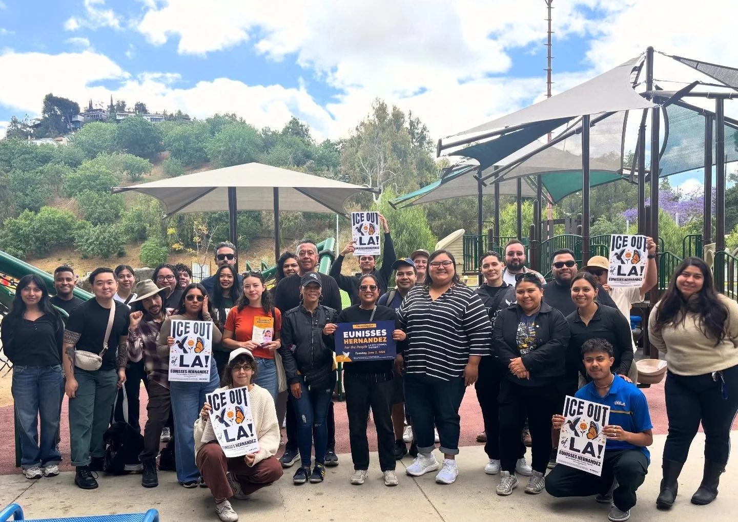 Joined forces with my HLP neighbor @ysabeljuradola yesterday to knock doors in Glassell Park.

Ballots drop in just over a week. Let&rsquo;s do this. 🙏🏽