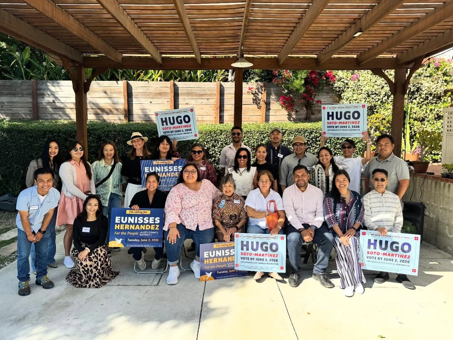 Huge shoutout to my colleague and friend, Councilmember @ysabeljuradola, for hosting an amazing party to help me and @hugoforcd13 make it across the finish line!

The three of us are working hand in hand to build a city where working people come firs