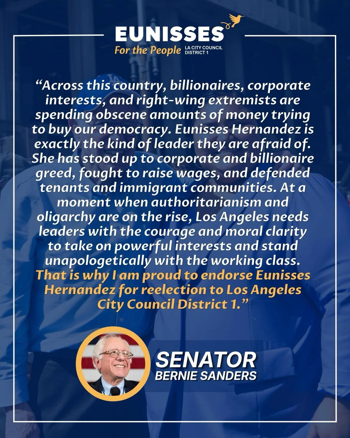 Still processing this morning&rsquo;s announcement. Feeling deeply humbled and incredibly grateful for Senator Bernie Sanders&rsquo; support ✊🏽

I wanted to share his statement endorsing our campaign because his words feel especially resonant right 