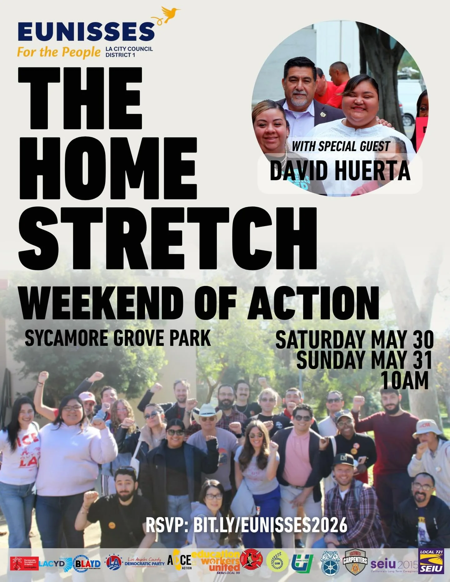 🚨THIS. IS. IT.🚨

The home stretch. The final push. The grand finale. If you&rsquo;ve been waiting for a time to throw down, this is your moment. We&rsquo;re canvassing for the final weekend of the campaign and we&rsquo;re not doing it alone &mdash;