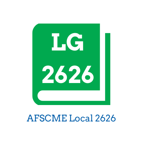 Logo for the organization AFSCME Local 2626 Librarians' Guild "American Federation of State, County and Municipal Employees Local 2626 Librarians' Guild" for Eunisses Hernandez