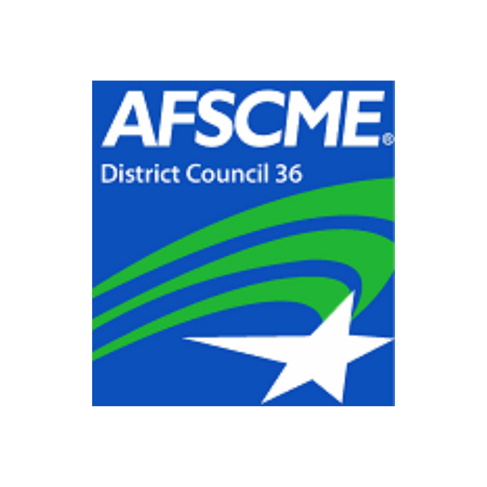 Logo for the organization AFSCME DC 36 "American Federation of State, County and Municipal Employees District Council 36" for Eunisses Hernandez