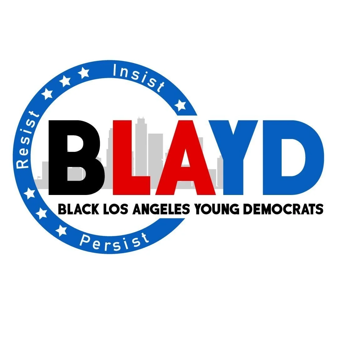 Logo for the organization Black Los Angeles Young Democrats (BLAYD) for Eunisses Hernandez