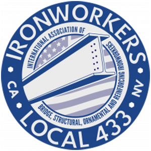 Logo for the organization Ironworkers Local 433 for Eunisses Hernandez