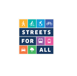 Logo for the organization Streets for ALL for Eunisses Hernandez
