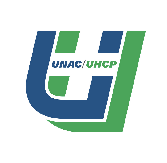 Logo for the organization UNAC/UHCP "United Nurses Associations of California/Union of Health Care Professionals" for Eunisses Hernandez