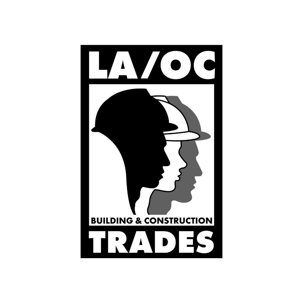 Logo for the organization LA / OC Building Trades "Los Angeles / Orange Counties Building & Construction Trades Council, AFL-CIO" for Eunisses Hernandez