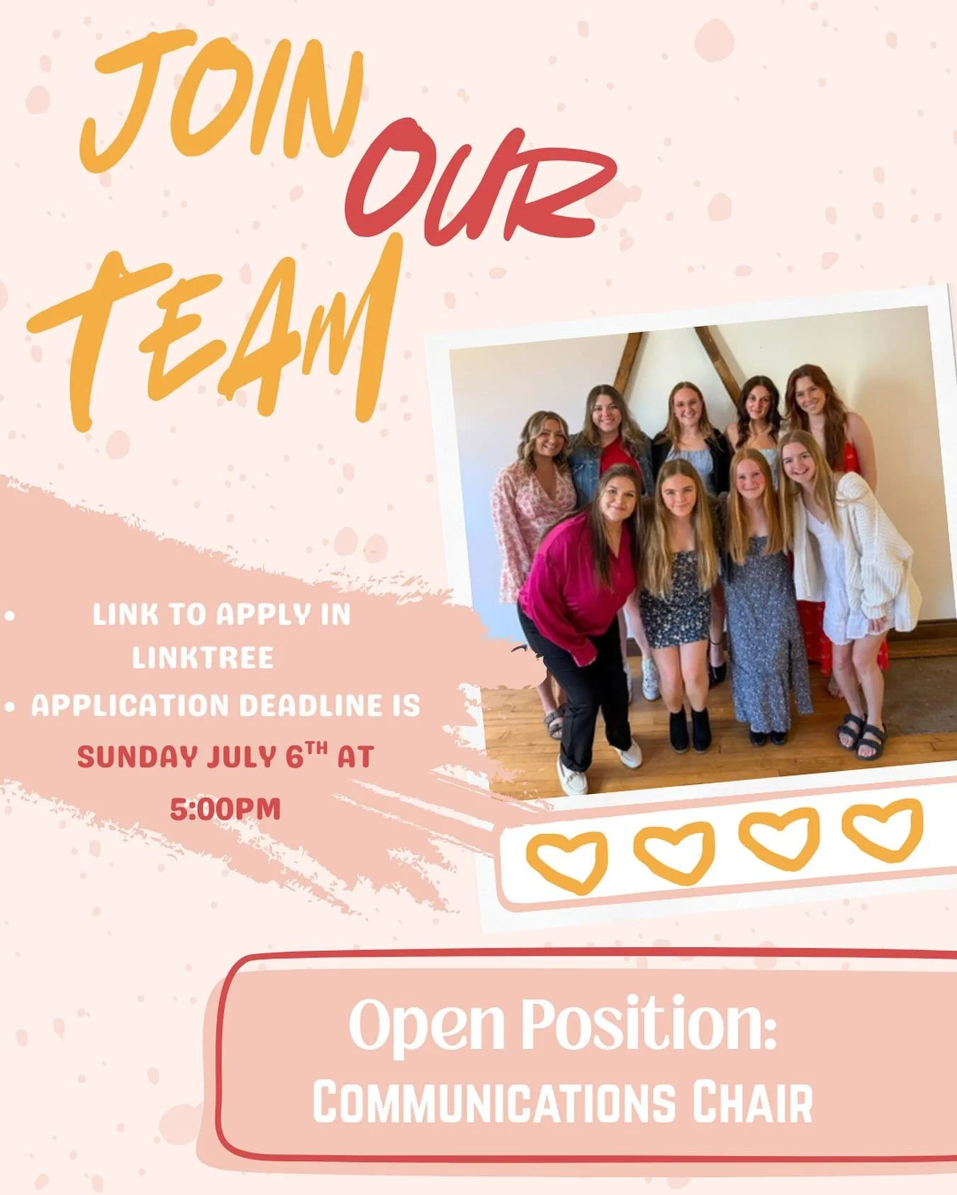 WBN has an open Communication Chair position for the 2025-2026 school year🎉 Looking to take on a leadership role and be more involved with WBN?  Now&rsquo;s your chance! View and apply to the position through the link in our bio. DEADLINE IS JULY 6T