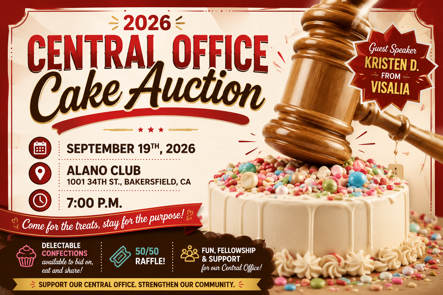 2026 Central Office Cake Auction