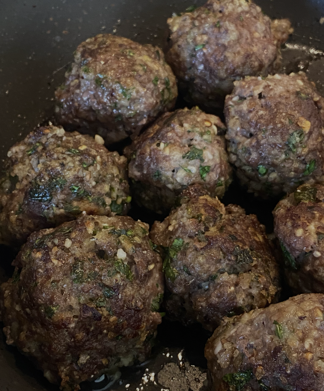 Homemade Garlic and Herb Meatballs