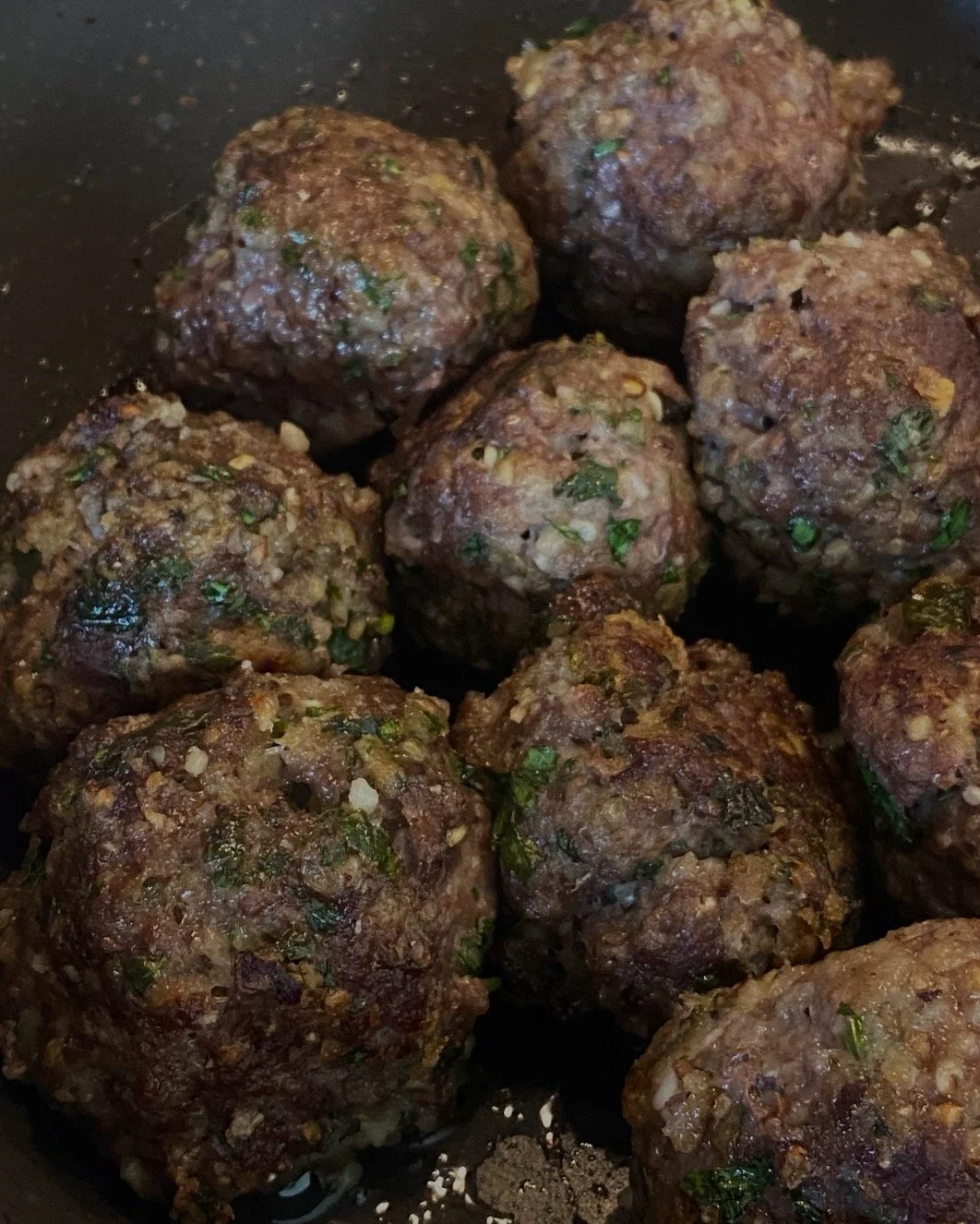Homemade Garlic and Herb Meatballs