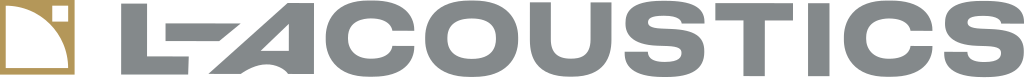 Logo with text 'L-Acoustics' and a sound wave icon