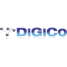 DigiCo logo with a stylized molecular structure on the left.