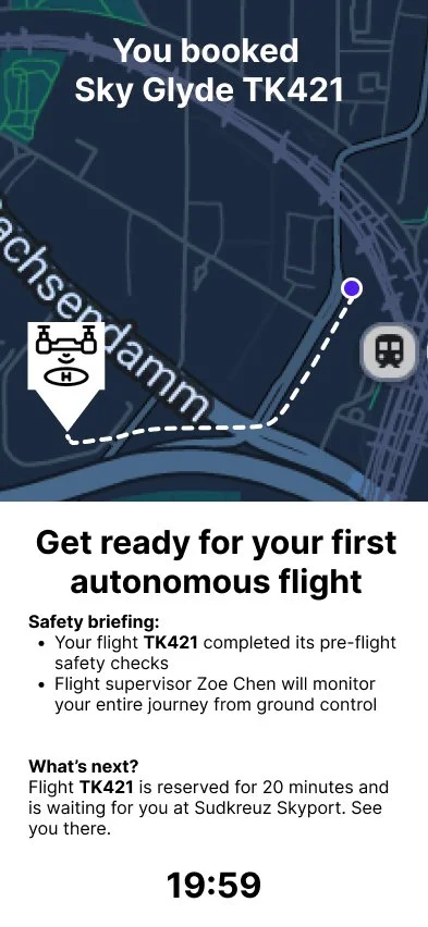 Insight: Focus safety messaging on predictable performance rather than cutting-edge technology, using language like "consistent flight patterns" and "follows all aviation protocols exactly" to build trust through reliability.