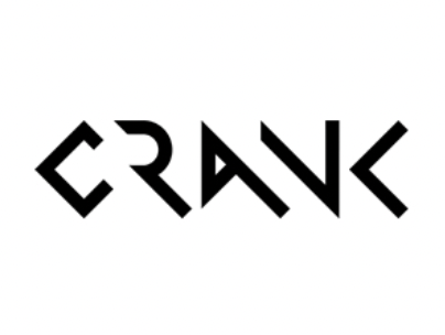 The word 'CRANE' written in stylized black geometric letters.