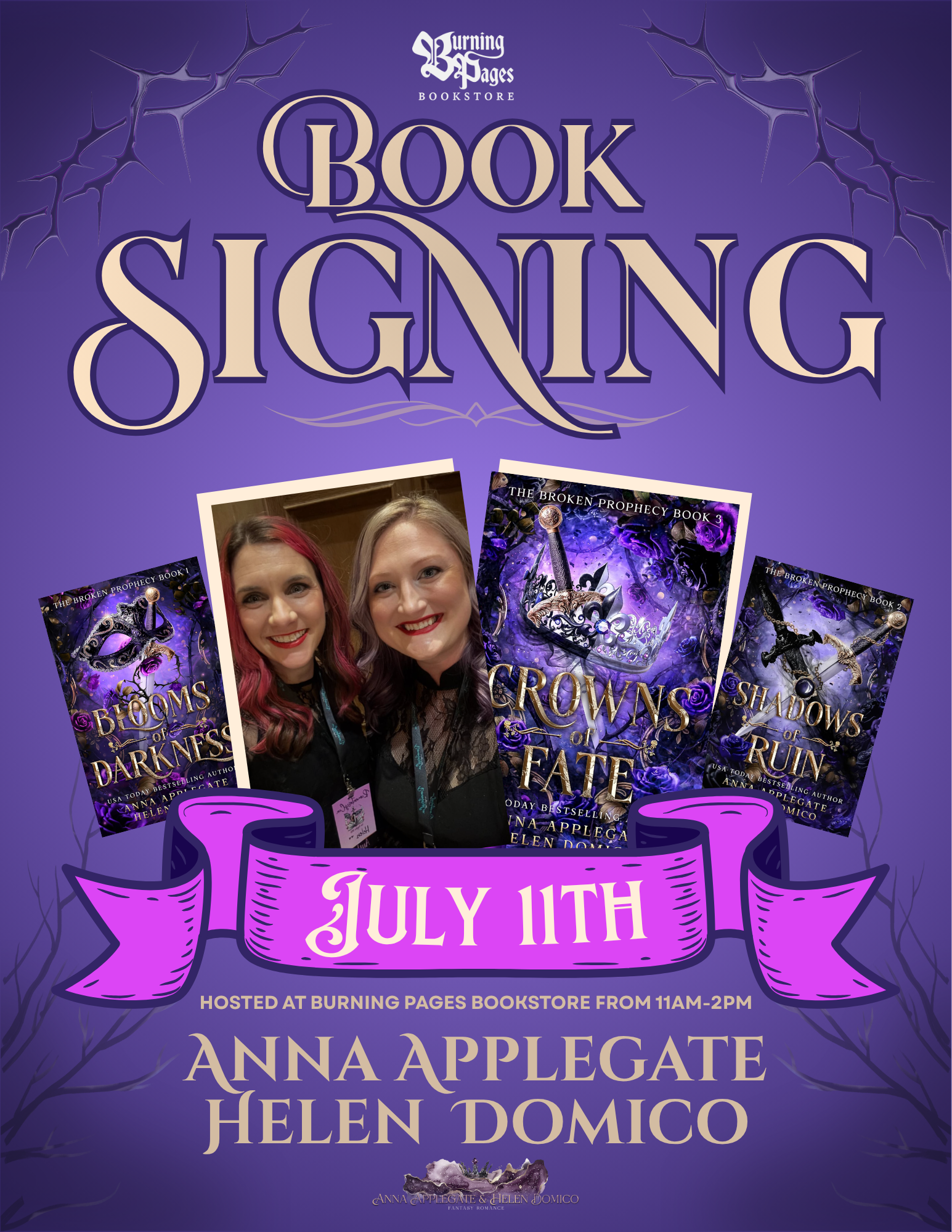 Book Signing Event with Anna Applegate and Helen Domico