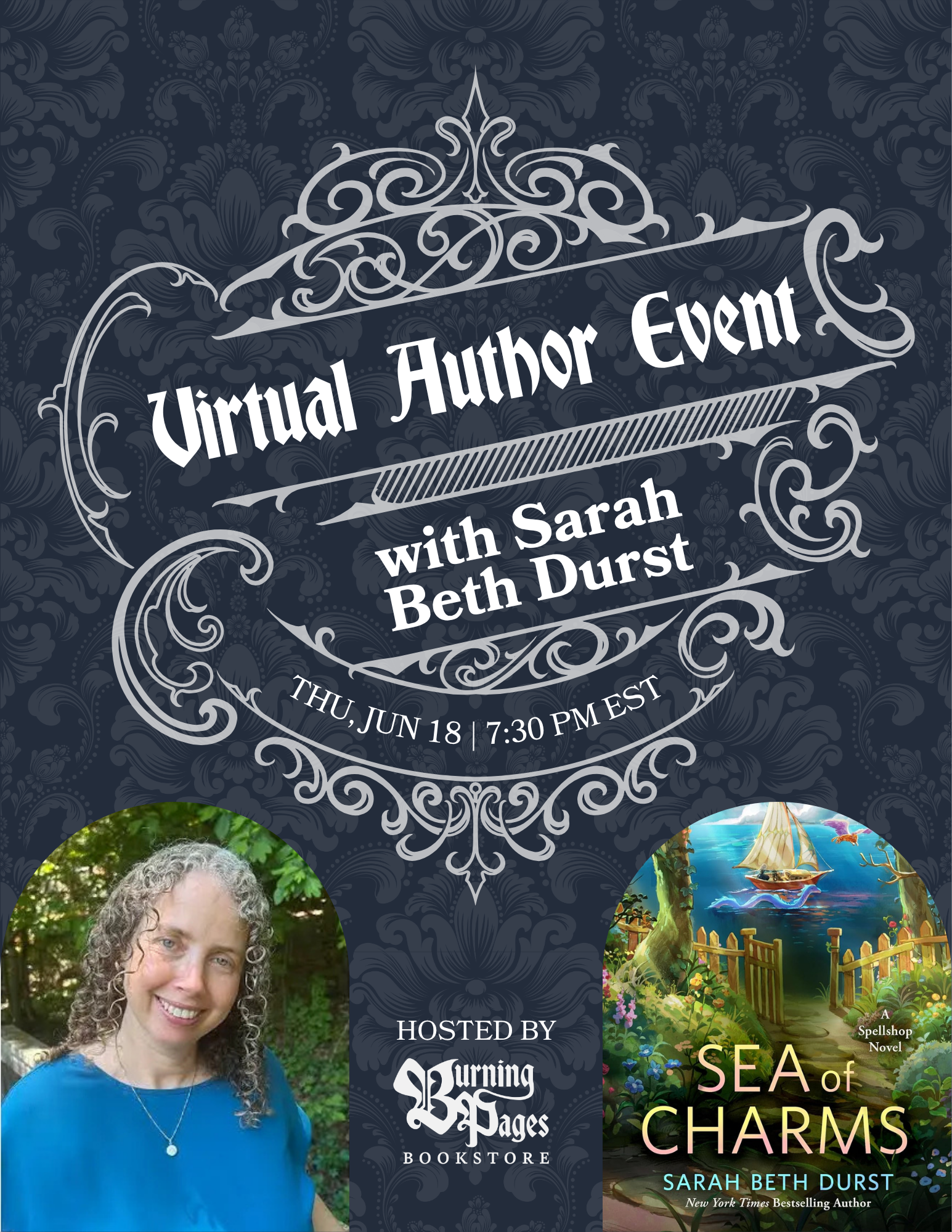A Virtual Author Event with Sarah Beth Durst | Hosted by Burning Pages Bookstore