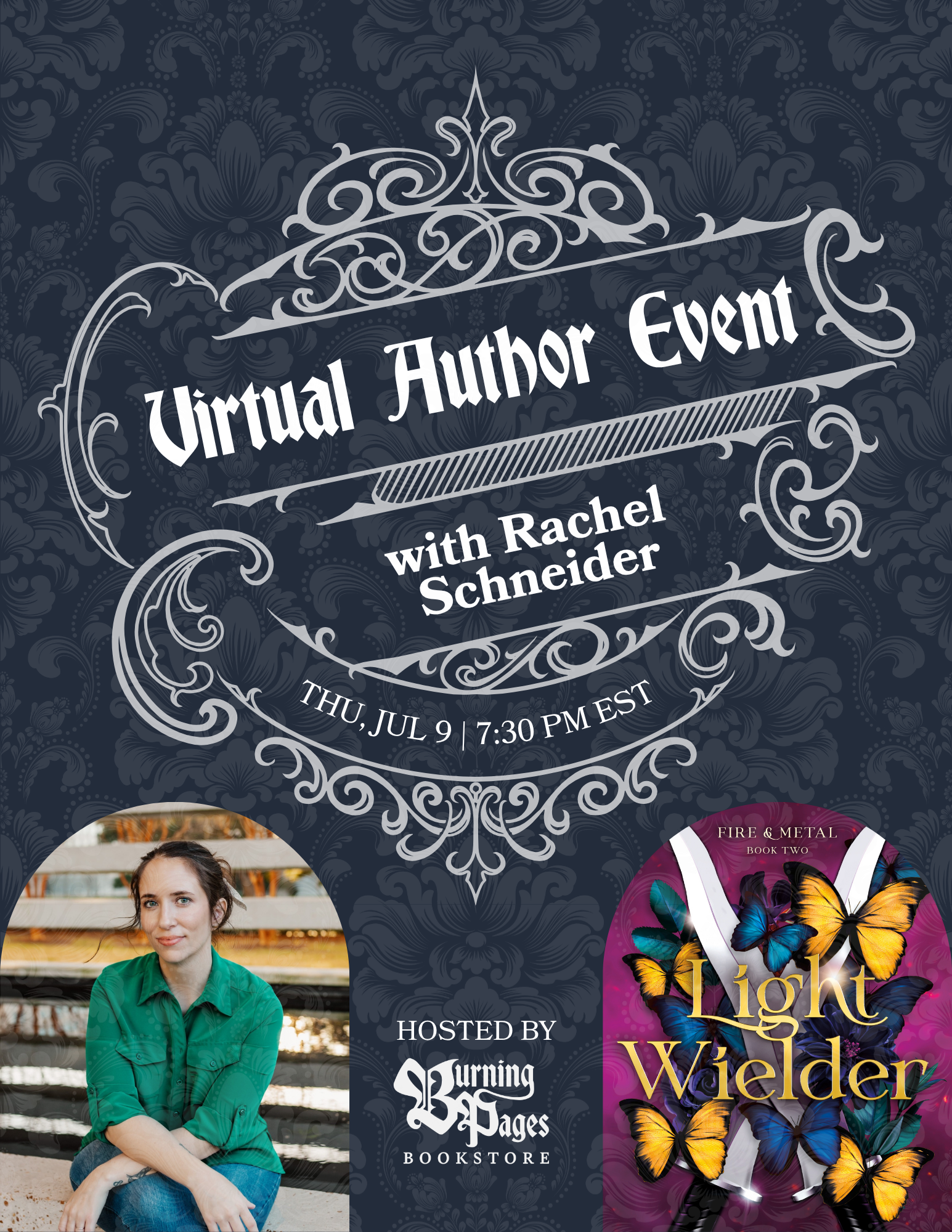 A Virtual Author Event with Rachel Schneider | Hosted by Burning Pages Bookstore