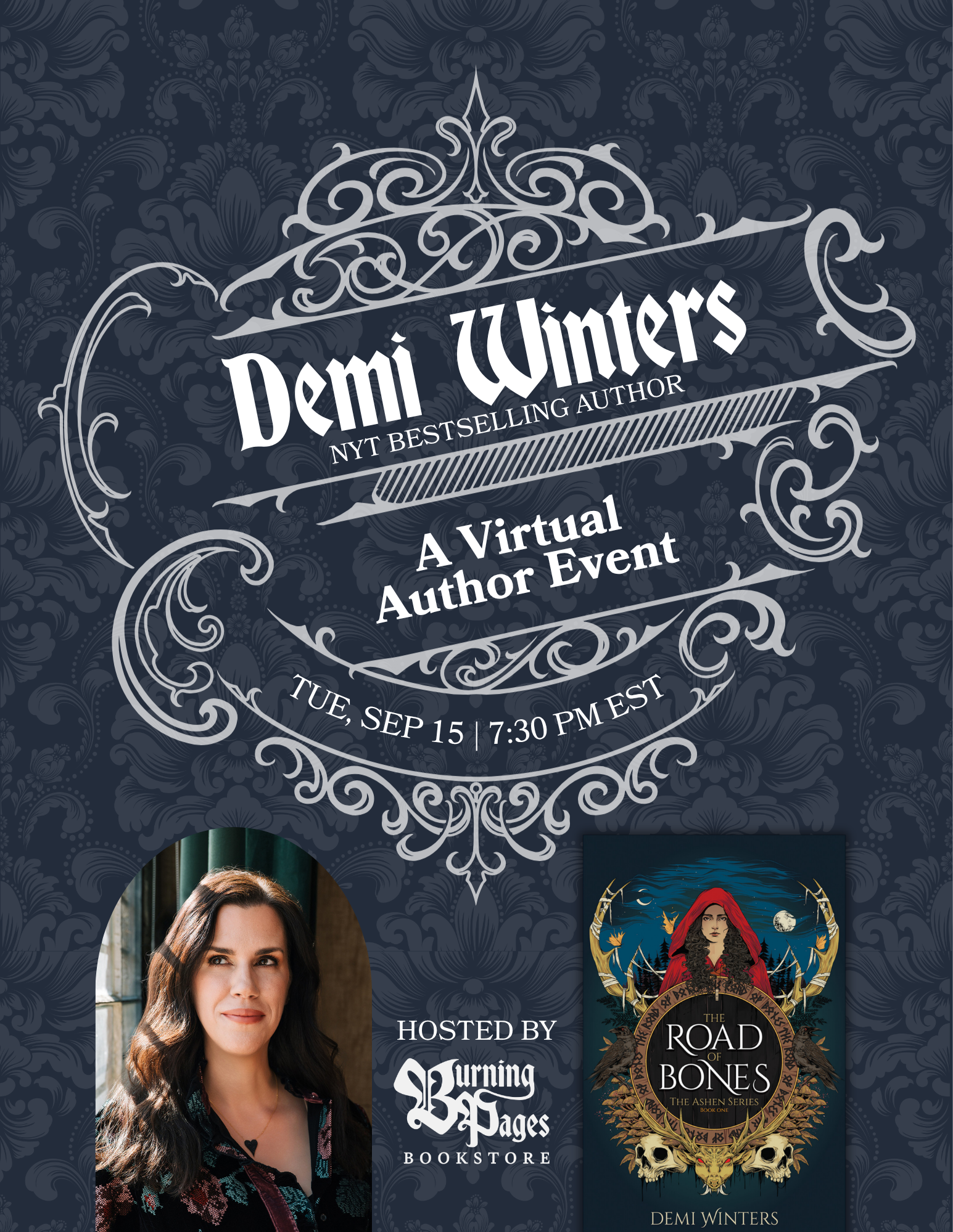 Virtual Author Event with Demi Winters | Hosted by Burning Pages Bookstore