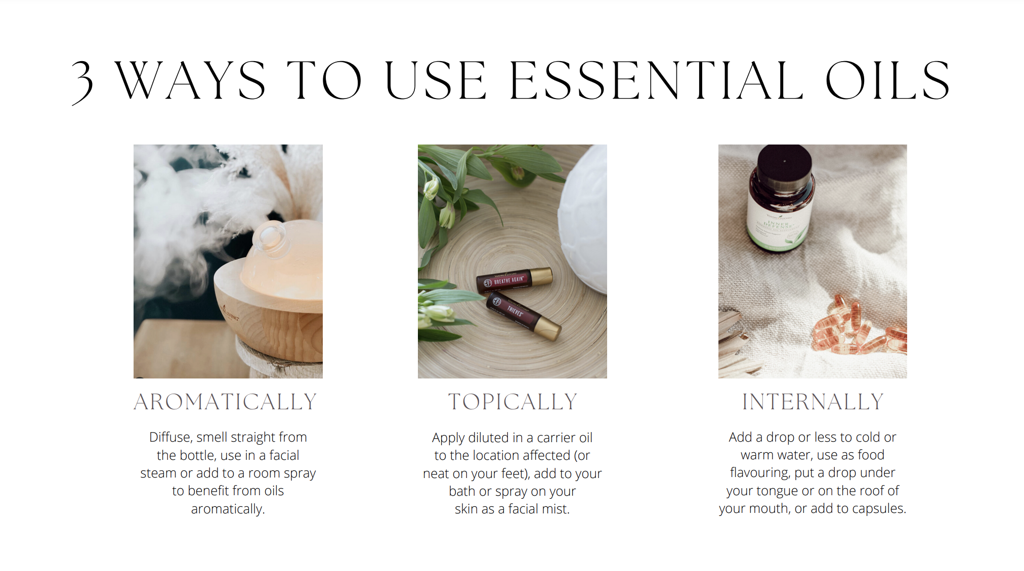 "What are your top oils for...[XXX]?"