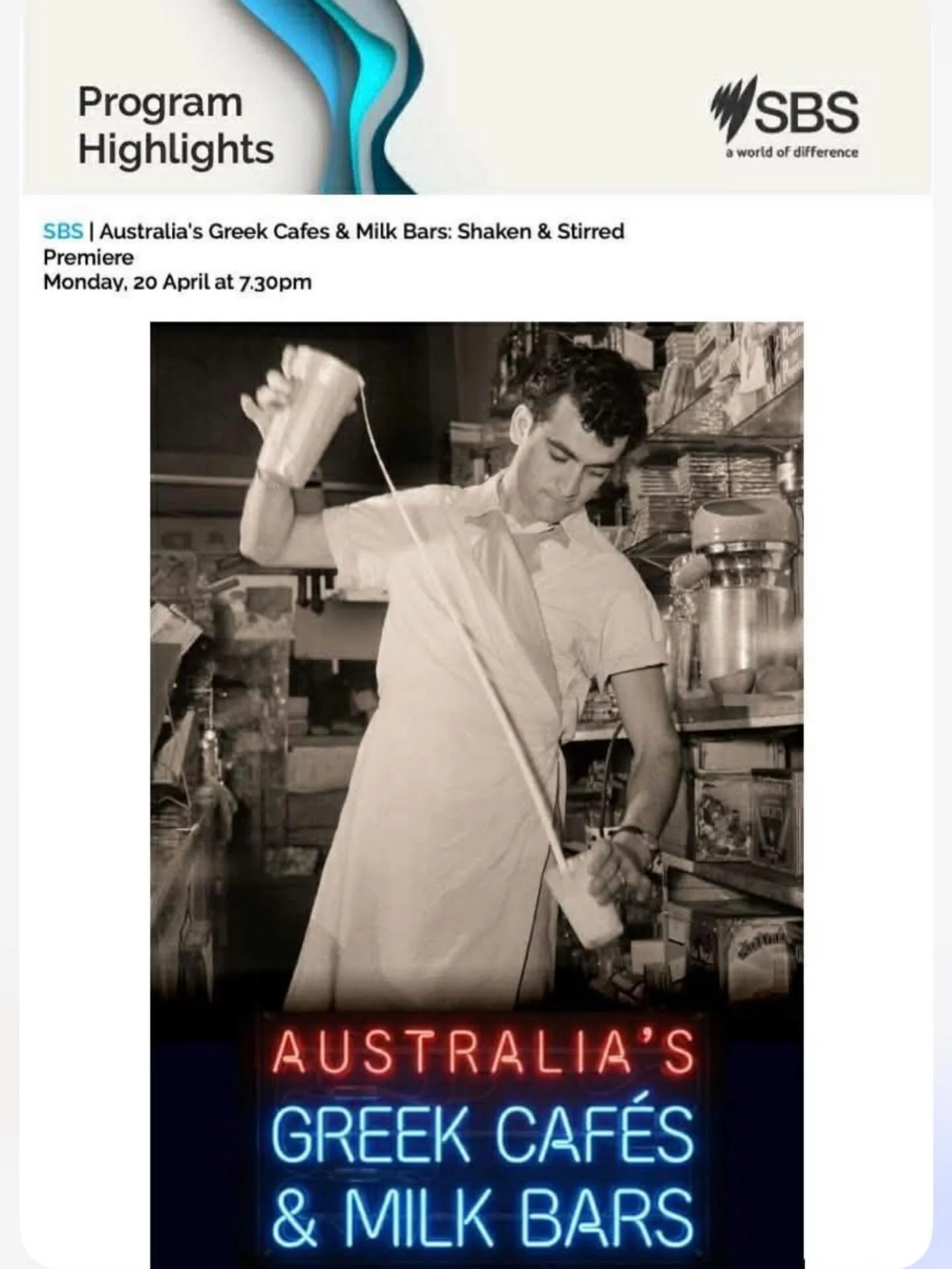 This screens on SBS on the night of my birthday and that&rsquo;s my dad in the photo!!!! What are the chances?!?! I have the original photo in my album. 

He&rsquo;s been in my thoughts SO MUCH  lately and I miss him dearly! 😔💔