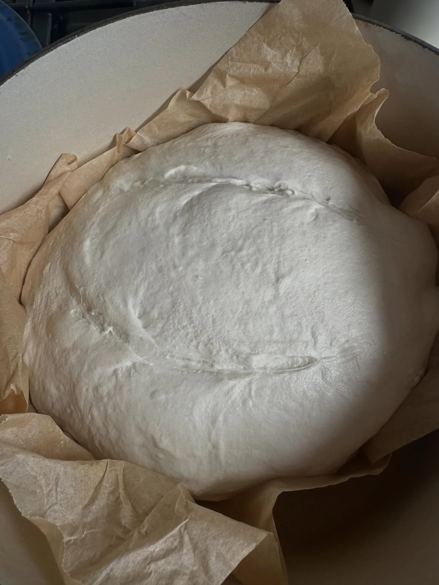 Homemade sourdough bread (before and after baking). I can&rsquo;t take credit for this beauty. My beautiful friend Merly of @thefieldcalledme made it with sourdough starter, ancient grain from Italy and unrefined salt. It was her first time and she n