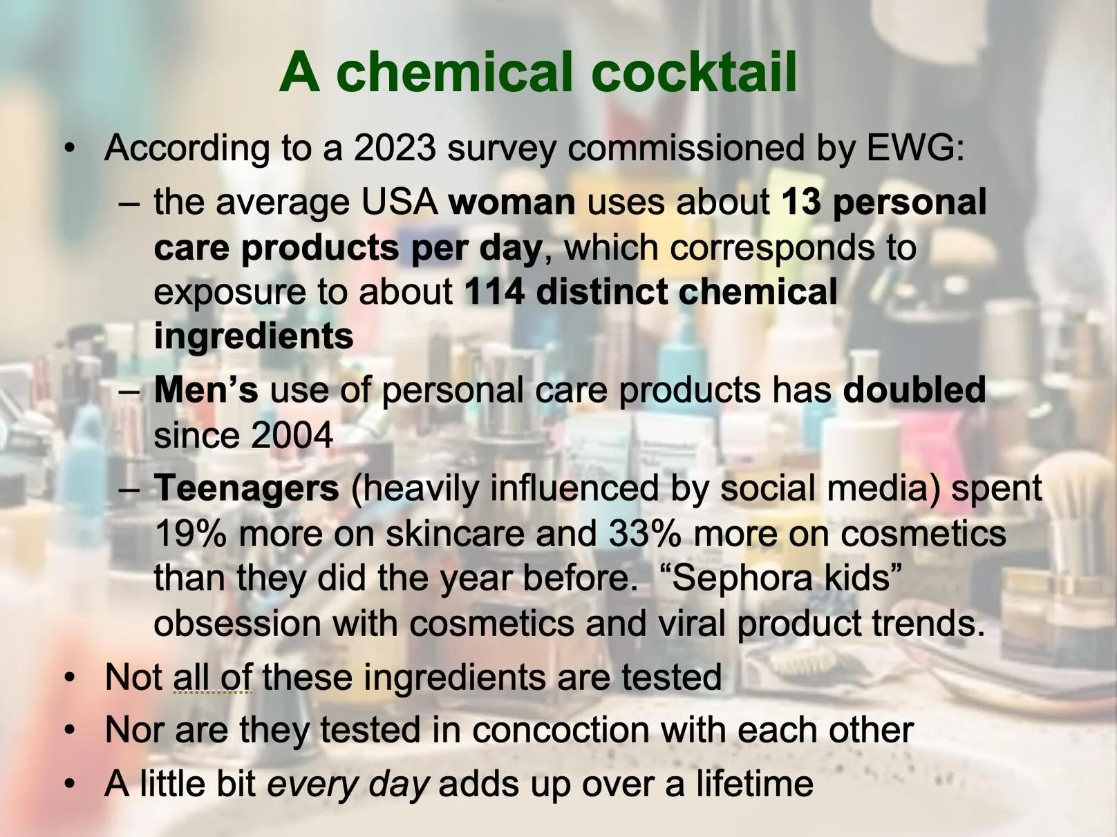 The average woman unknowingly applies hundreds of toxic chemicals to her body every single day&hellip;.. from shampoo, conditioner, body wash, face and body lotions, cleansers, deodorants, sunscreens, make up as well as contact with harsh household c