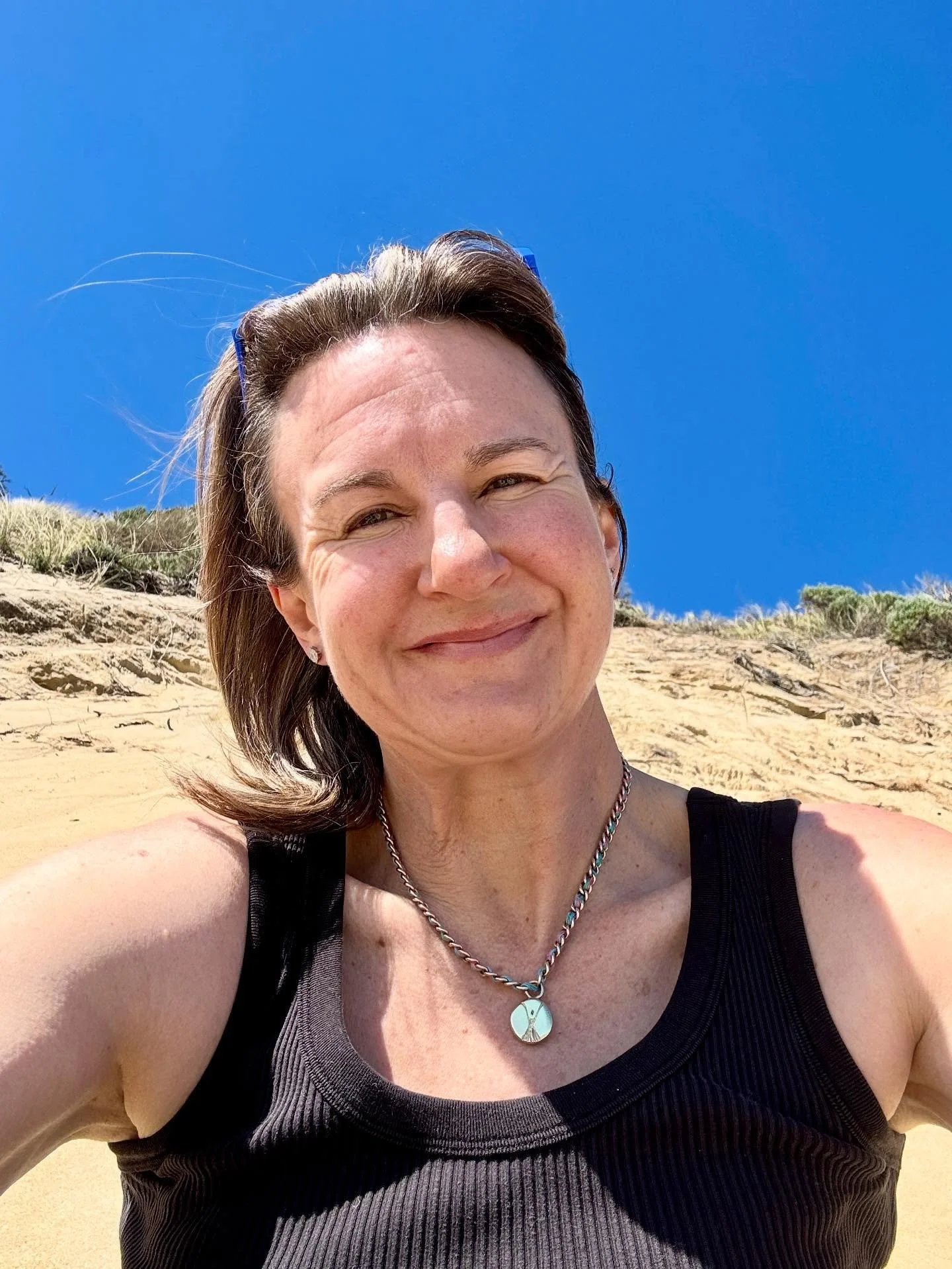 Sand dunes, sunshine and a hormonal migraine brewing. Unfortunately the medical migraine infusion has not worked. 😪

My god, this upcoming hysterectomy may save me - or may just break me for good. 🥺

Science says there is a fairly big chance that a