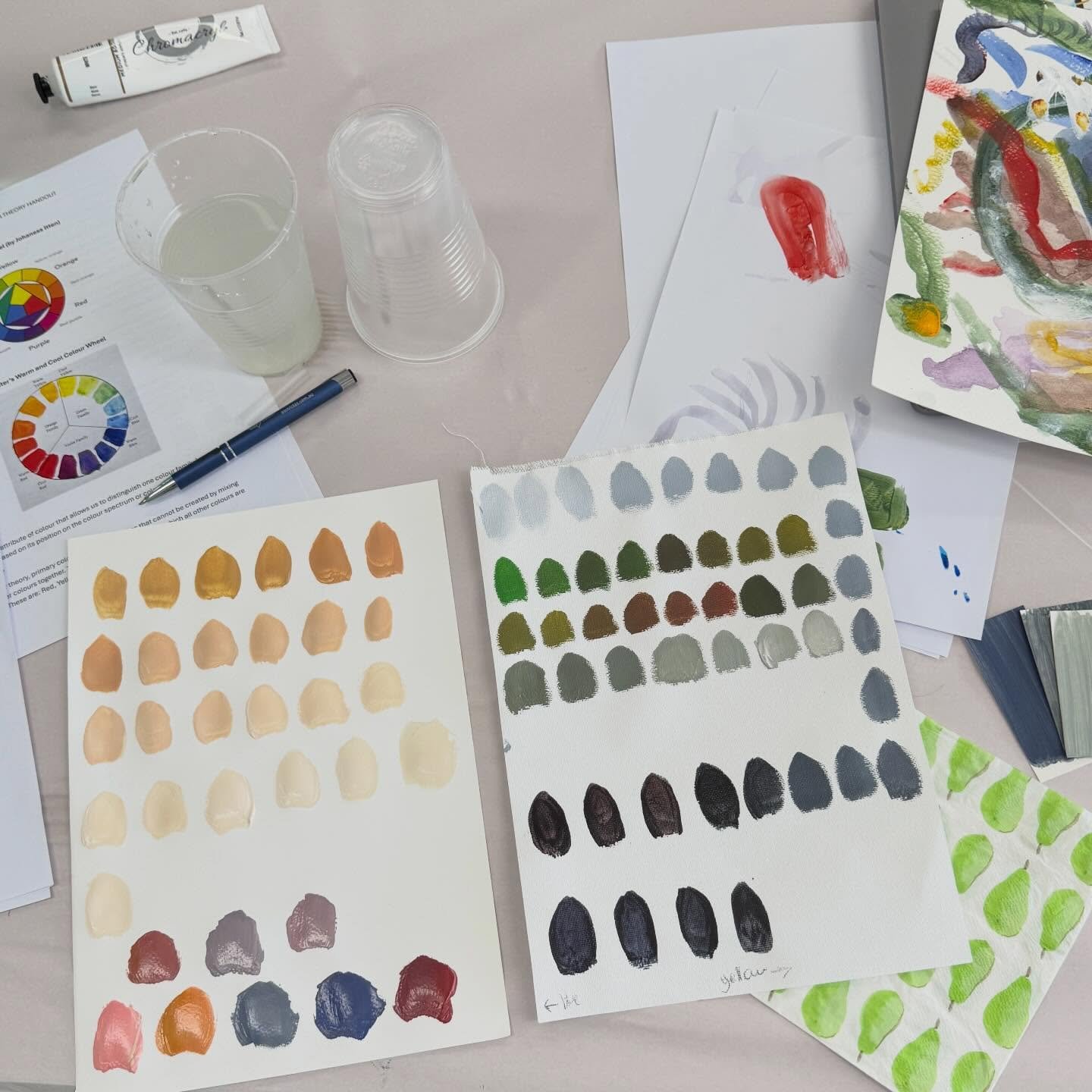 How I love living by the ocean. 💙 🌊 Free colour theory workshop today funded by @george_town_council was so inspiring and I got to meet some incredible locals artists. 🎨 Thanks to #jopinkiewicz and @emilyroser 🙏🏻