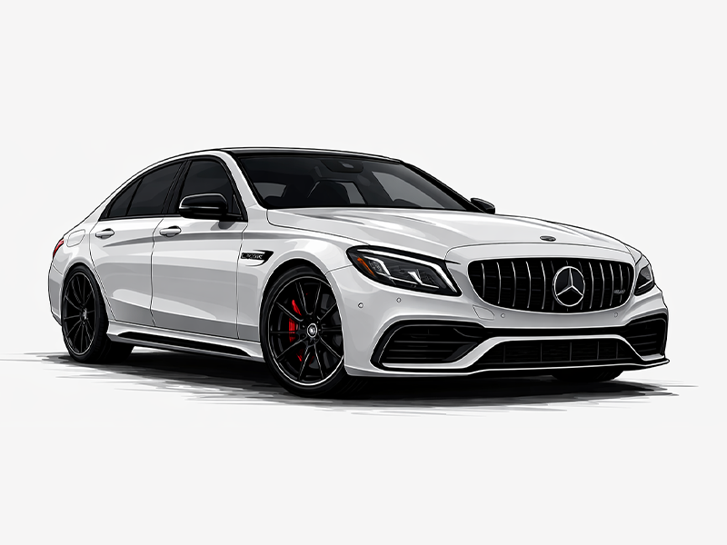 Mercedes-Benz C63S (White)