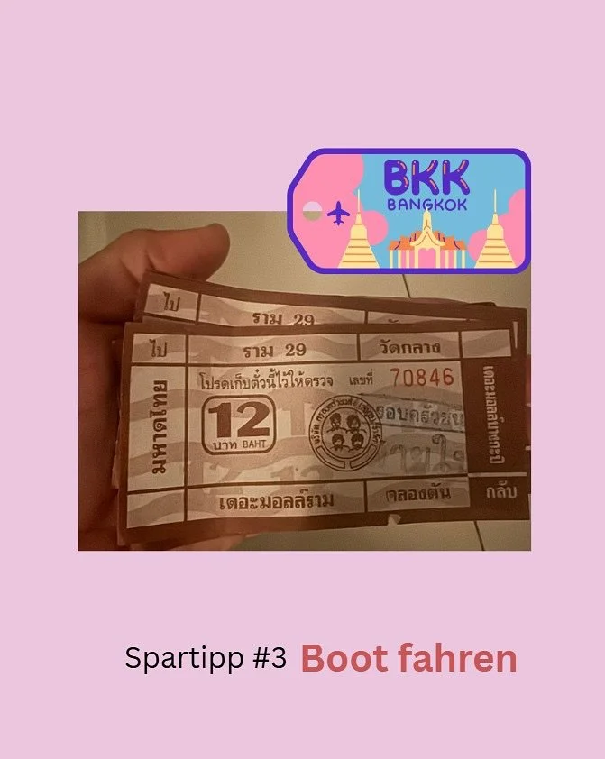 Wusstest du, dass du in Bangkok eine komplette Klong-Rundfahrt f&uuml;r nur 14&ndash;20 THB machen kannst?
.
Der &ouml;ffentliche Khlong Saen Saep verbindet Asok/Petchaburi mit Pratunam &ndash; schnell, lokal und unschlagbar g&uuml;nstig.

Statt der 