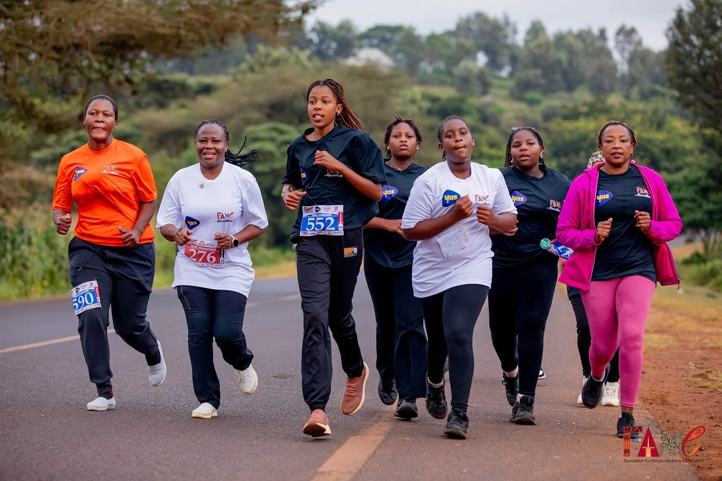 Recently, our staff and students had the privilege of joining over 400 participants from across East Africa, Europe, and the United States for the Run for Safe Delivery 2025 marathon, hosted by @fameafrica . This impactful event brought together pro-