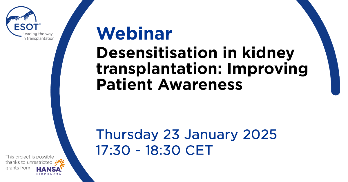 Desensitisation in kidney transplantation: Improving Patient Awareness
