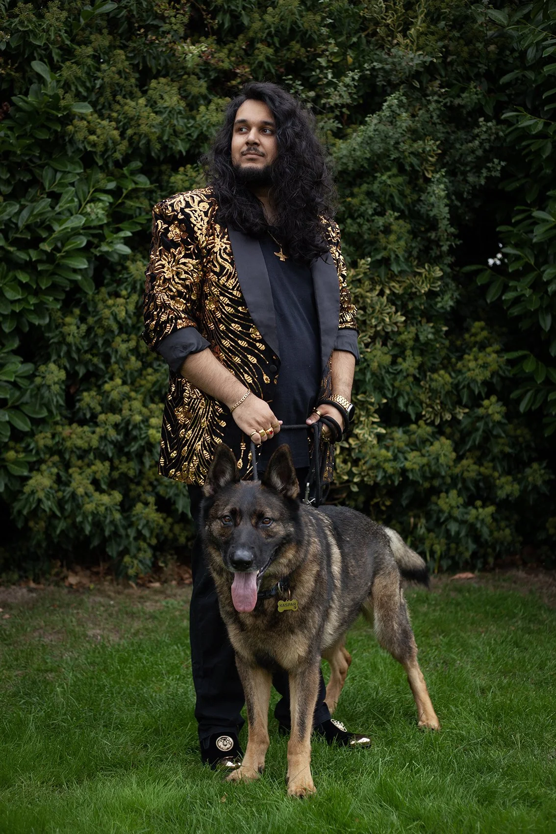Lyla's Birthday party. A portrait of Sam, Lyla's Uncle. Croydon. 2025.