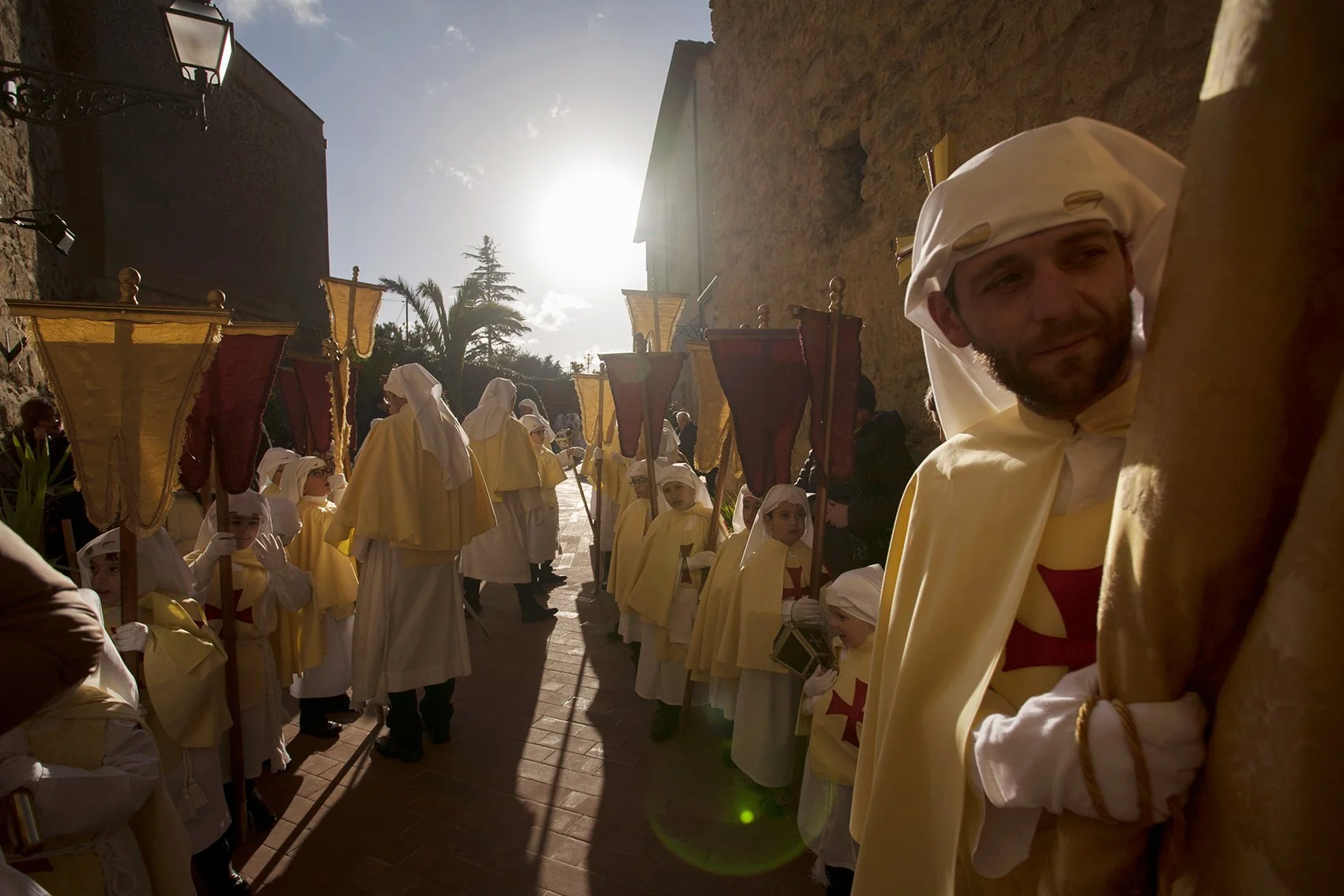 Easter celebrations in Enna, Sicily. 2017.