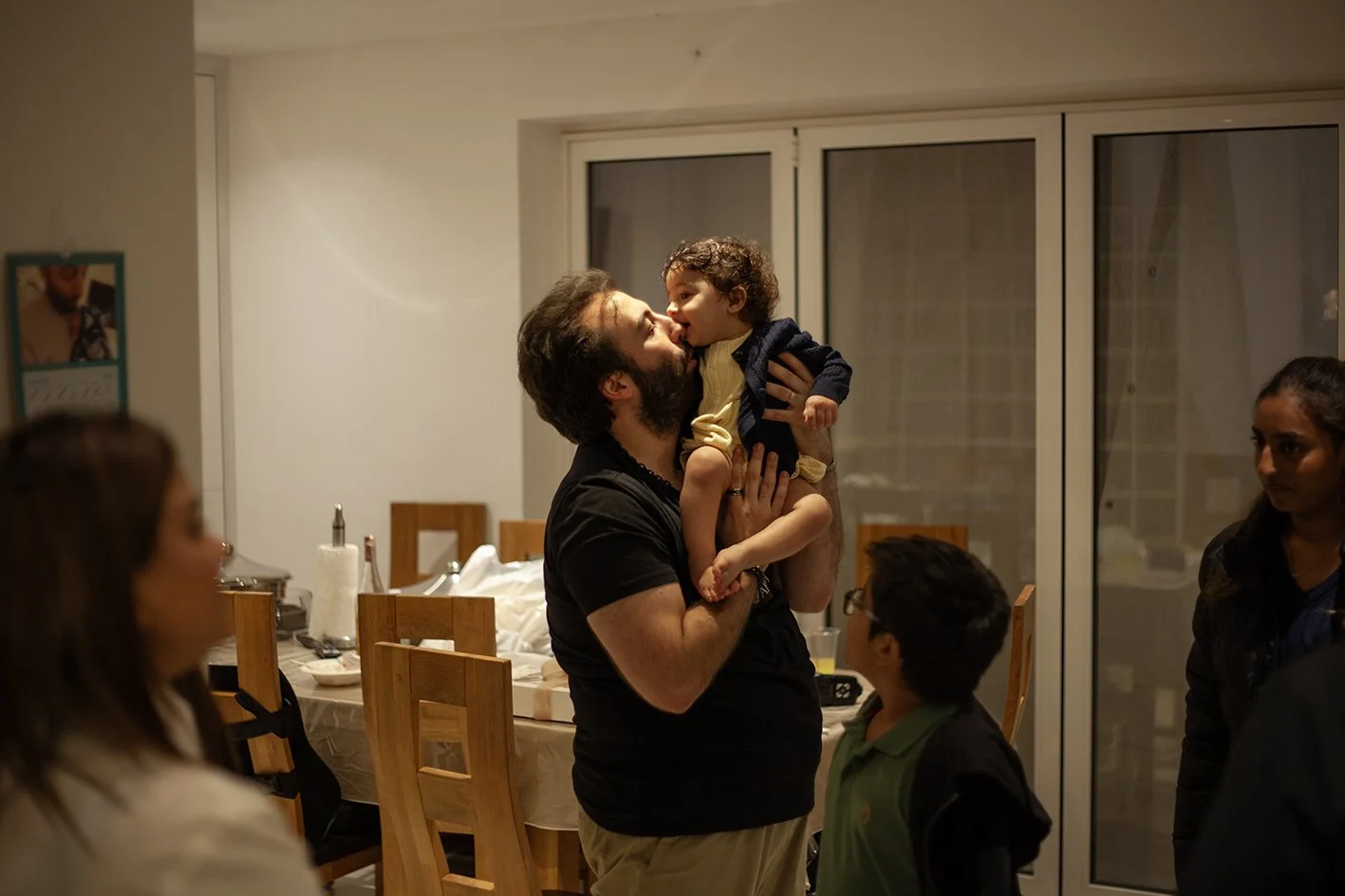 Lyla's Birthday party. Candid snap of the family. Croydon. 2025.
