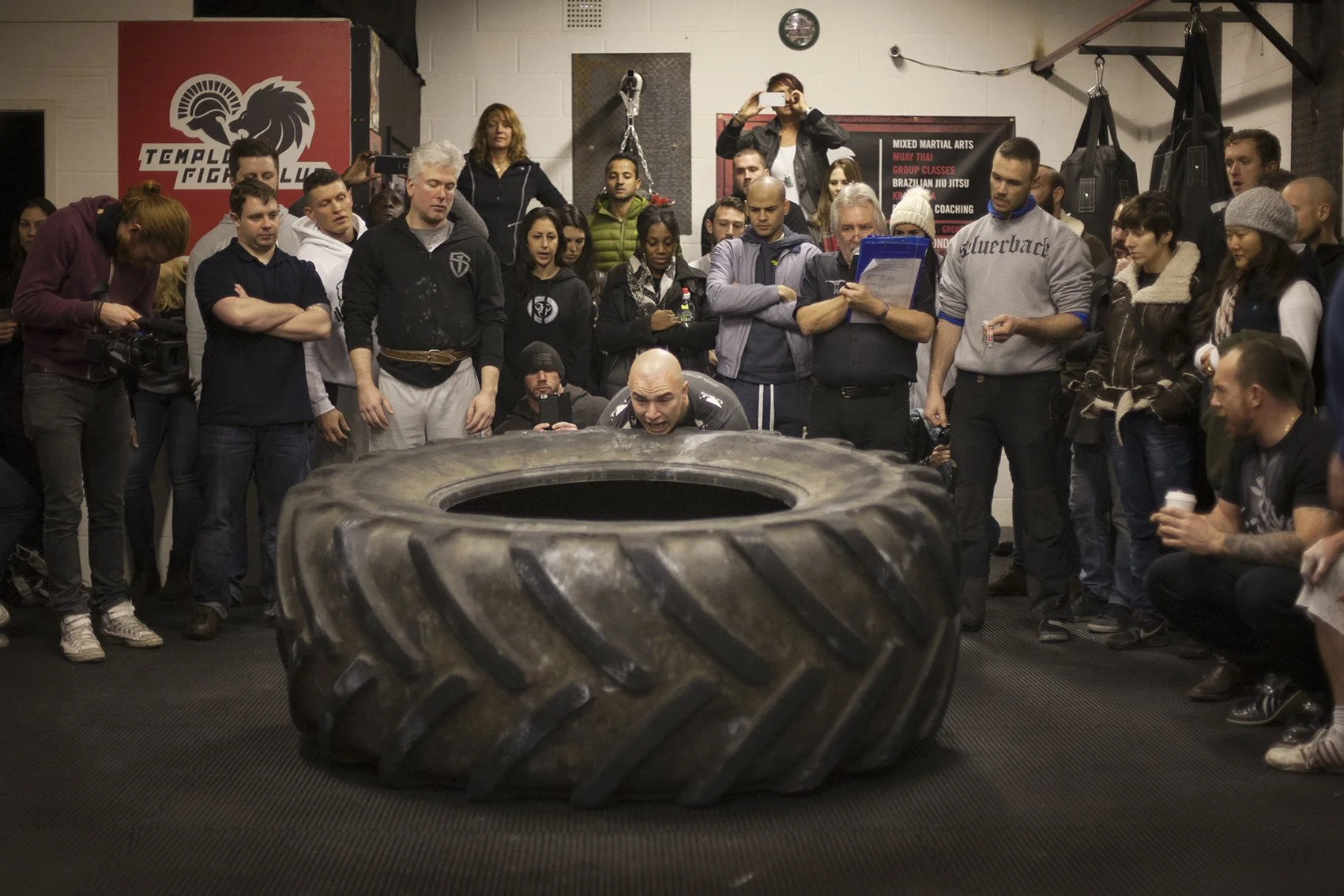 Strongman competition at the Commando Temple. London. 2018