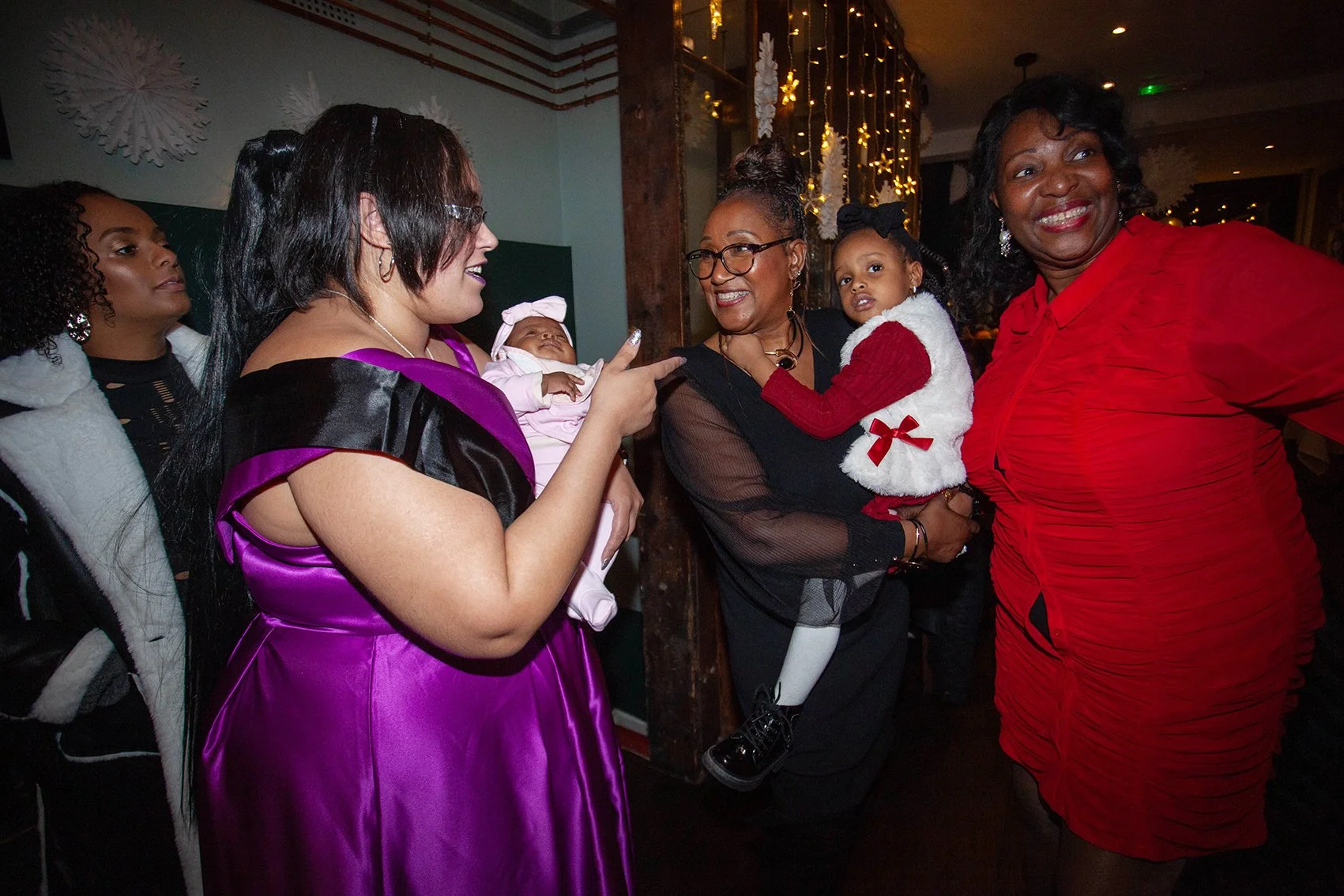 Elisha's birthday party. Elisha and her family. London. 2025.
