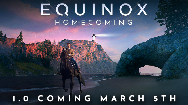 Saddle up with friends! Equinox: Homecoming's 1.0 launch is coming March 5th