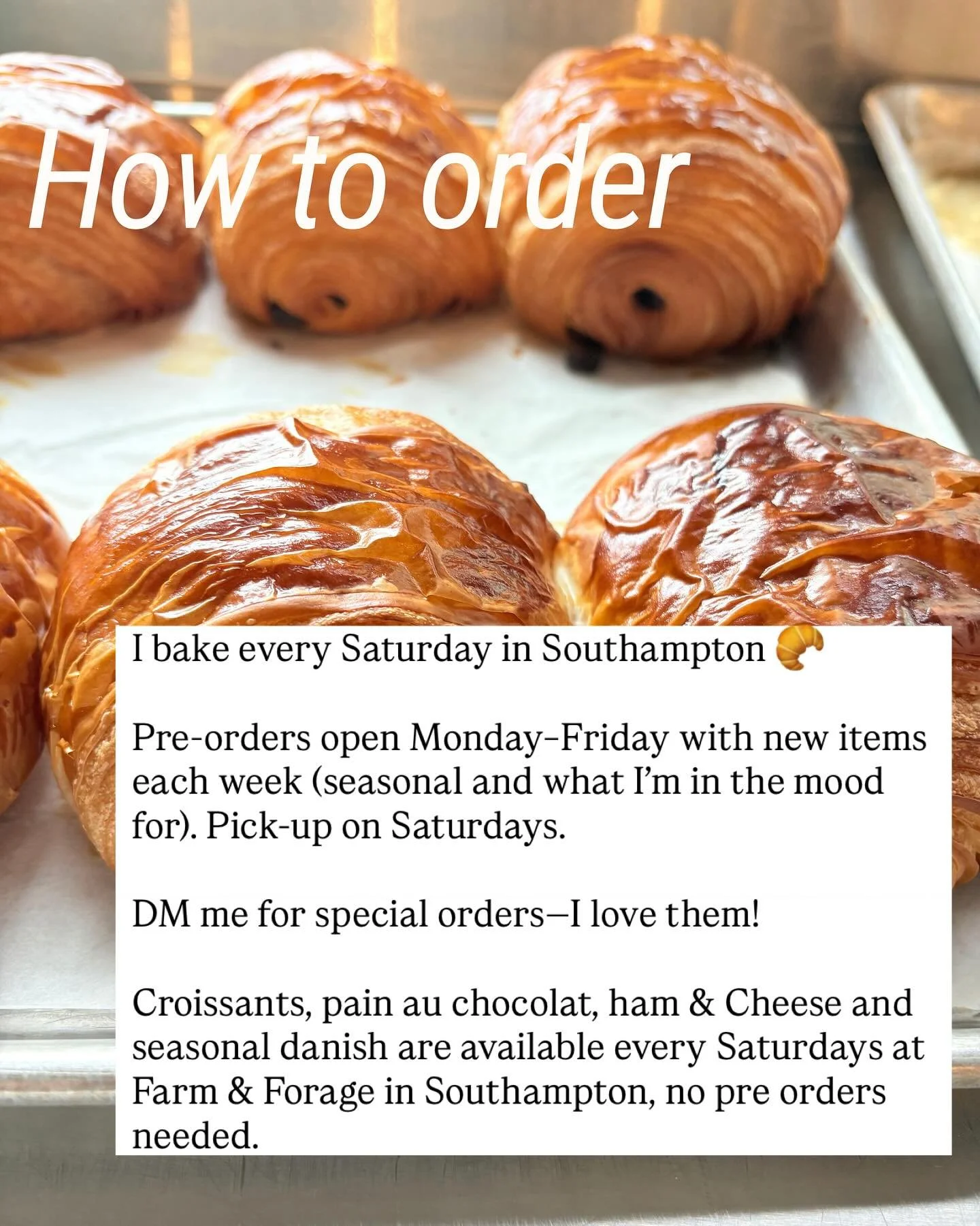 Link in bio to pre order for Saturday pick up!