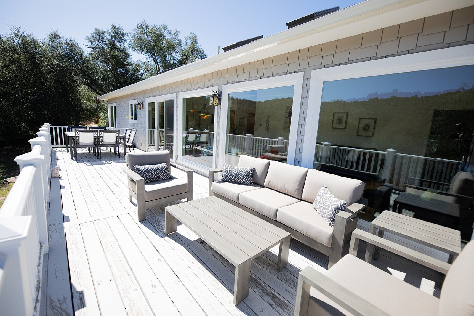Back Deck with Dining Table & Star and Nature Gazing Seating Area