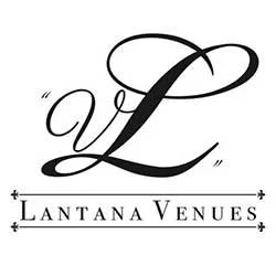 Logo featuring a large stylized letter 'L' with the words "Lantana Venues" below it.
