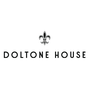 Doltone House logo with a black fleur-de-lis symbol above the text.